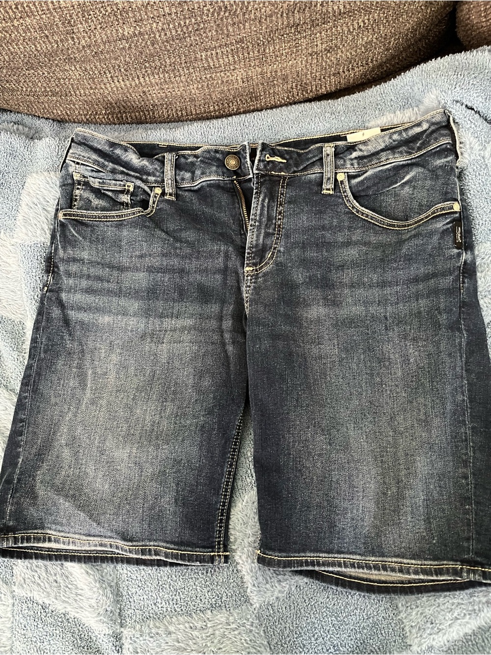 Silver Jeans Women's Dark Blue Denim Bermuda Shorts